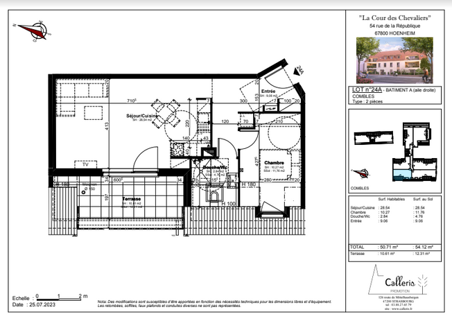 HOENHEIM CENTRE PETITE COPROPRIETE de 23 LOGEMENTS du T2 au T4