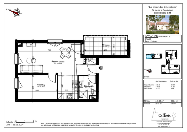 HOENHEIM CENTRE PETITE COPROPRIETE de 23 LOGEMENTS du T2 au T4