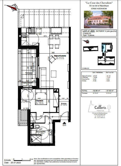 HOENHEIM CENTRE PETITE COPROPRIETE de 23 LOGEMENTS du T2 au T4